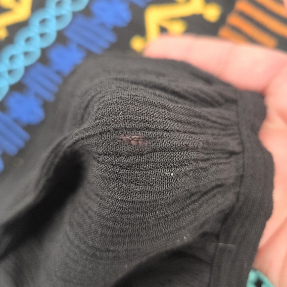 Ivey Jane Boho Black Top with Vibrant Embroidery - Picture 5 of 6